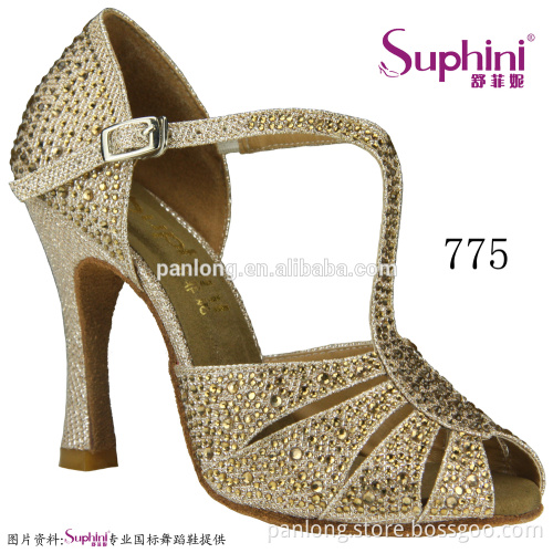 Crystal Mesh Glitter High Heel Nederland Dance Shoe